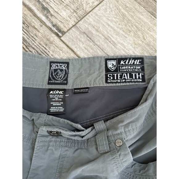 Kuhl Pants Mens Gray Liberator Convertible Stealth Utility Durable 36X32 - Picture 5 of 9